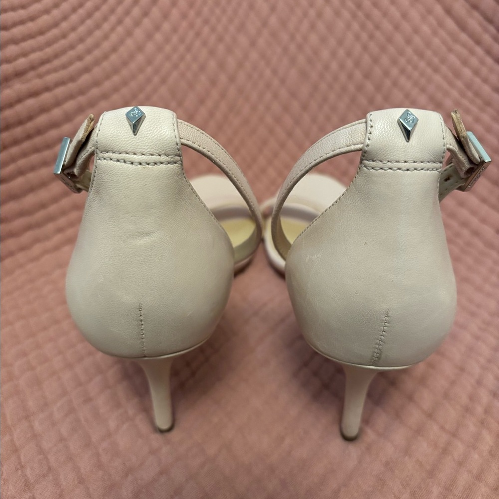 Sam Edelman Patti Nude Leather Ankle Strap Sandals Size 9 - Picture 9 of 12